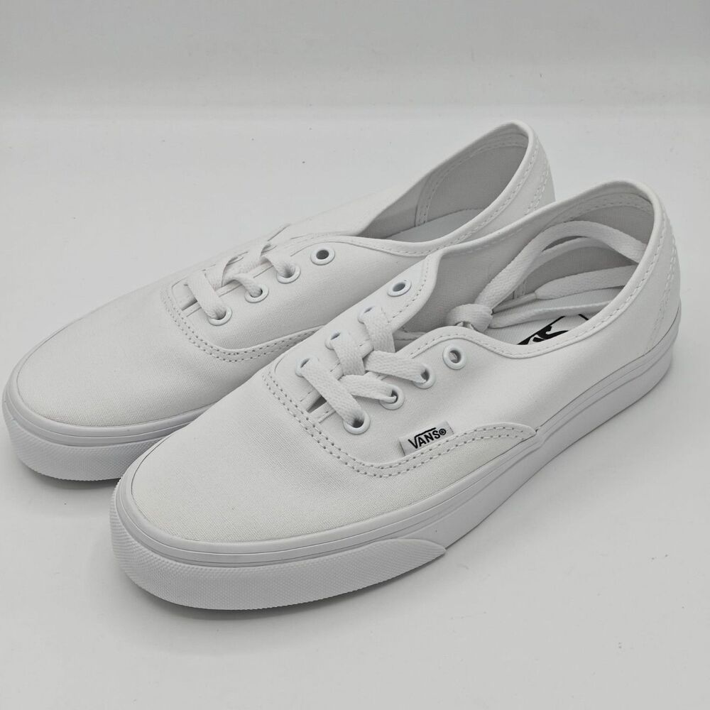 Vans Authentic True White Canvas Skate Shoes VN000EE3W001 Men’s 6 Women’s 7.5 - Picture 2 of 11